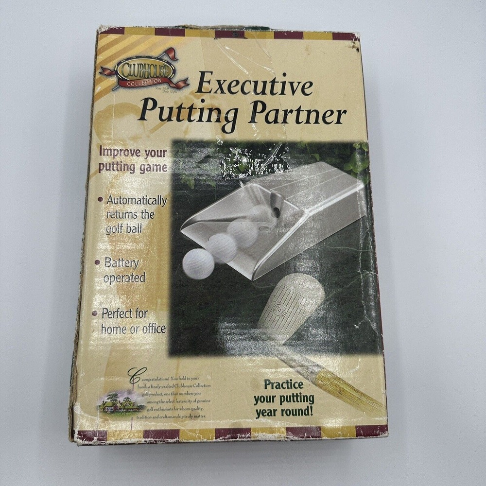 Clubhouse Collection Executive Golf Putting Partner Trainer With Ball Return